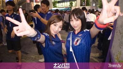 200GANA-1791 【世界杯觀賽接機！ ] 日本國家足球隊，在第一場比賽勝利的狂熱中，召集到場觀看比賽的兩名美女模範級支持者，在酒店喝了好酒，興奮不已，激烈的壹岐暨4P狂歡性愛！